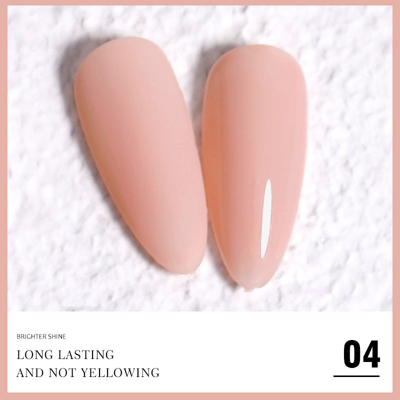 Brighter Shine Jade Powder Nude Pink Ice Polish Glue Set