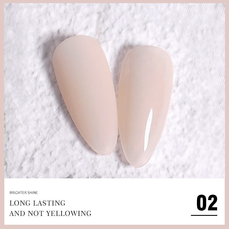 Brighter Shine Jade Powder Nude Pink Ice Polish Glue Set