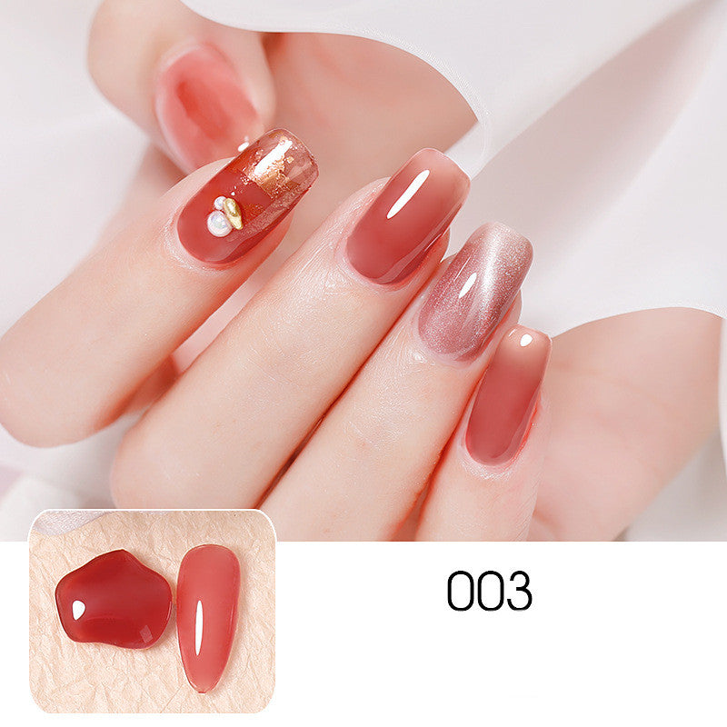 Ice-through Jade Nude Powder Dirty Purple Nail Polish