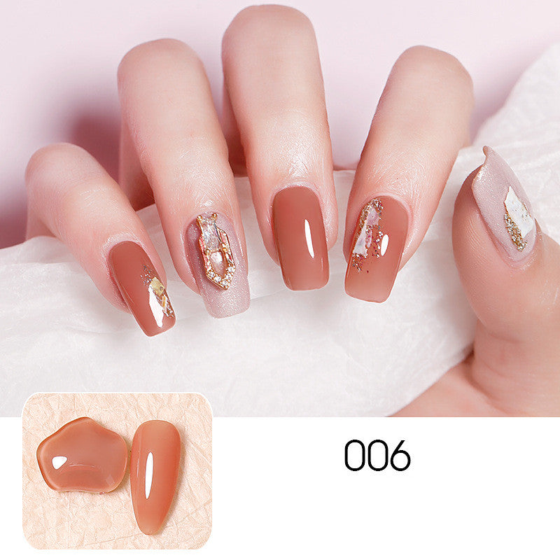 Ice-through Jade Nude Powder Dirty Purple Nail Polish