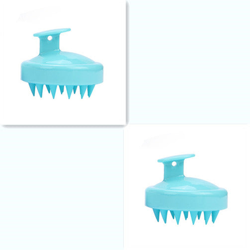 Silicone shampoo brush massager