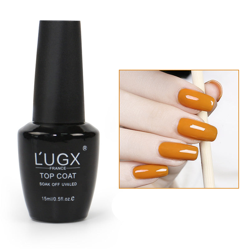 LUGX Frosted Sealing Layer Nail Polish Glue New Color Popular Nail Shop Special Phototherapy Nail Polish Small Bottle 15Ml