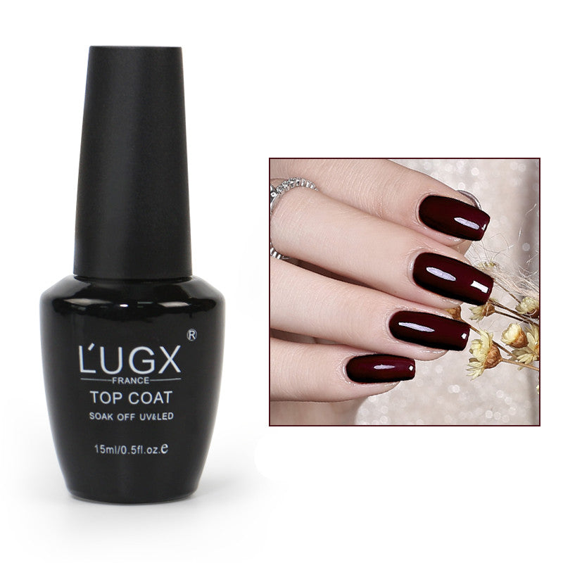 LUGX Frosted Sealing Layer Nail Polish Glue New Color Popular Nail Shop Special Phototherapy Nail Polish Small Bottle 15Ml