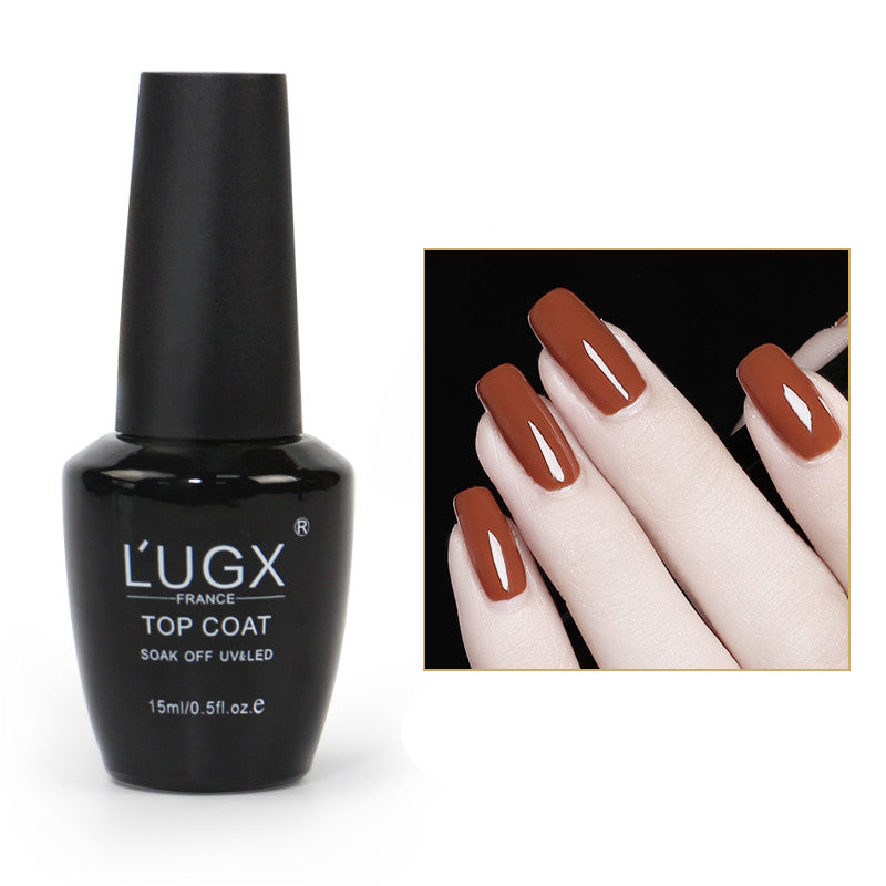 LUGX Frosted Sealing Layer Nail Polish Glue New Color Popular Nail Shop Special Phototherapy Nail Polish Small Bottle 15Ml