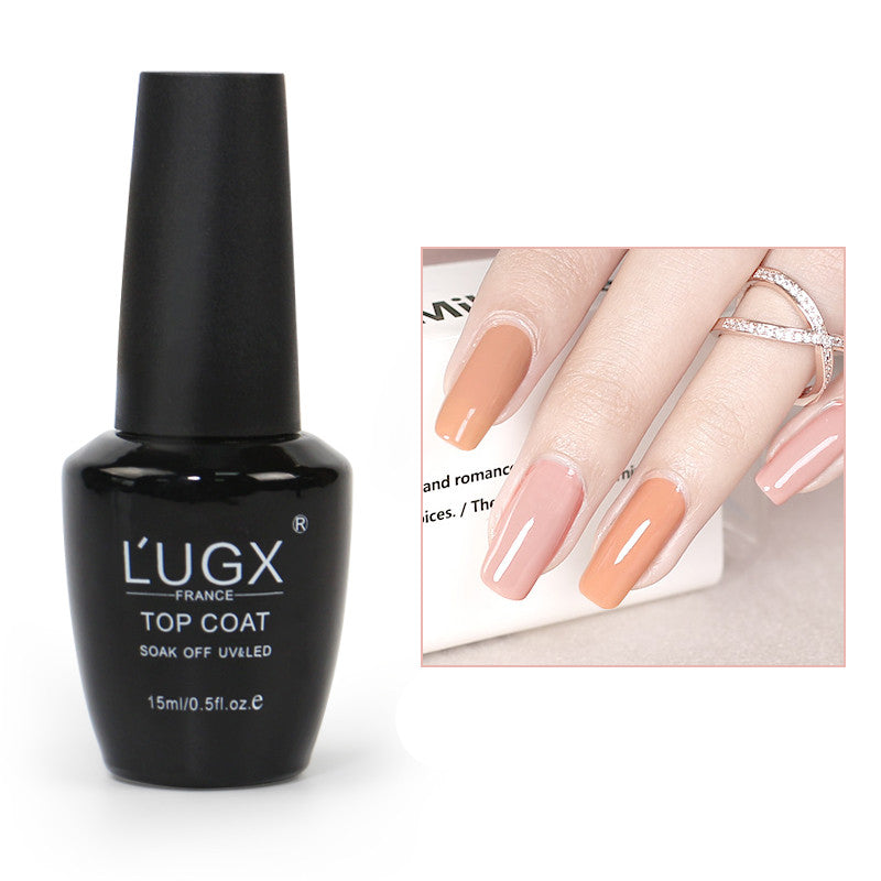 LUGX Frosted Sealing Layer Nail Polish Glue New Color Popular Nail Shop Special Phototherapy Nail Polish Small Bottle 15Ml