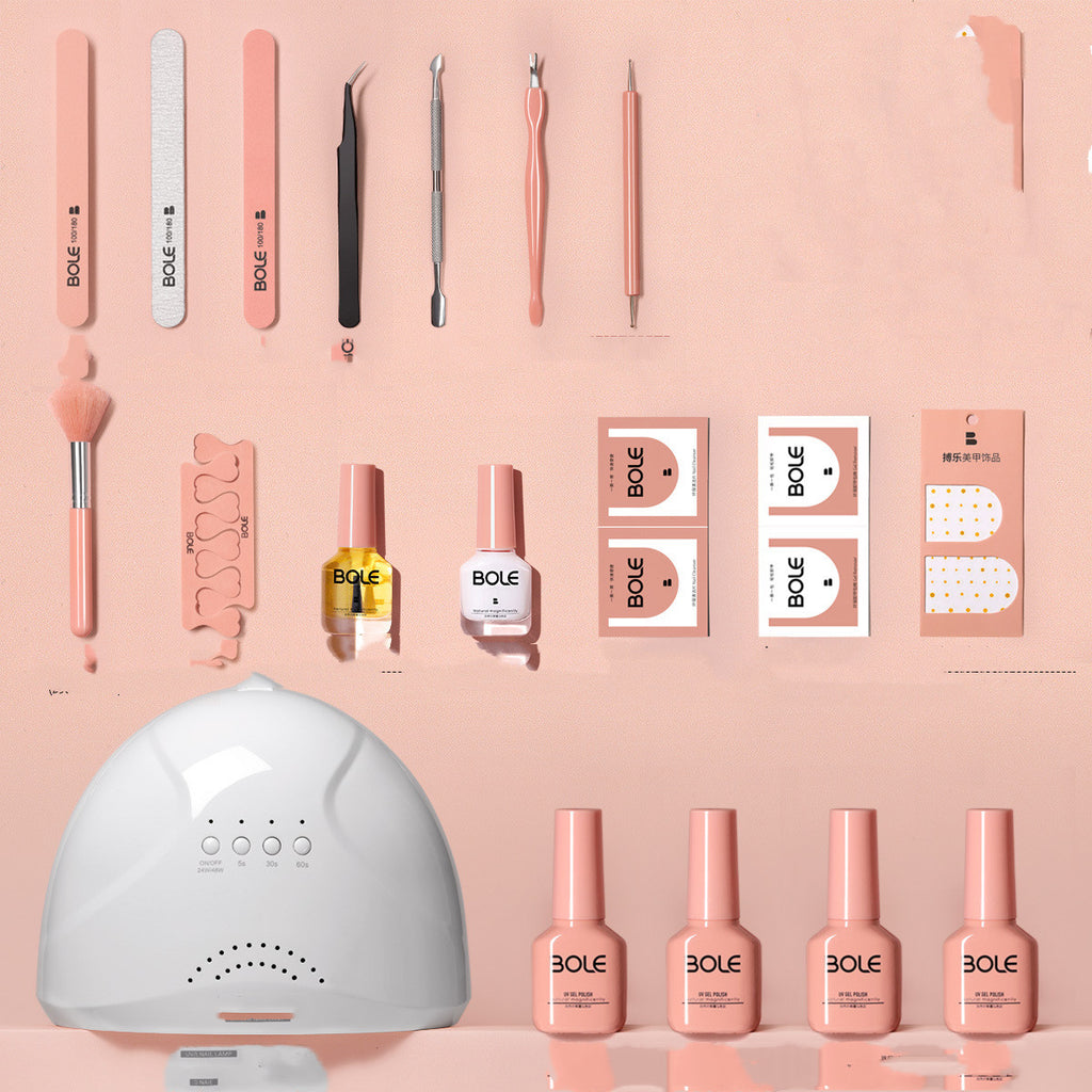 Bole Miss Sugar Manicure Kit Set Up Shop For Nail Polish, Beginners Professional Home