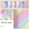 Joyful Rainbow Strip Hyuna Same Nail Stickers Nail Stickers Fried Egg Strawberry Flower Nail Decals