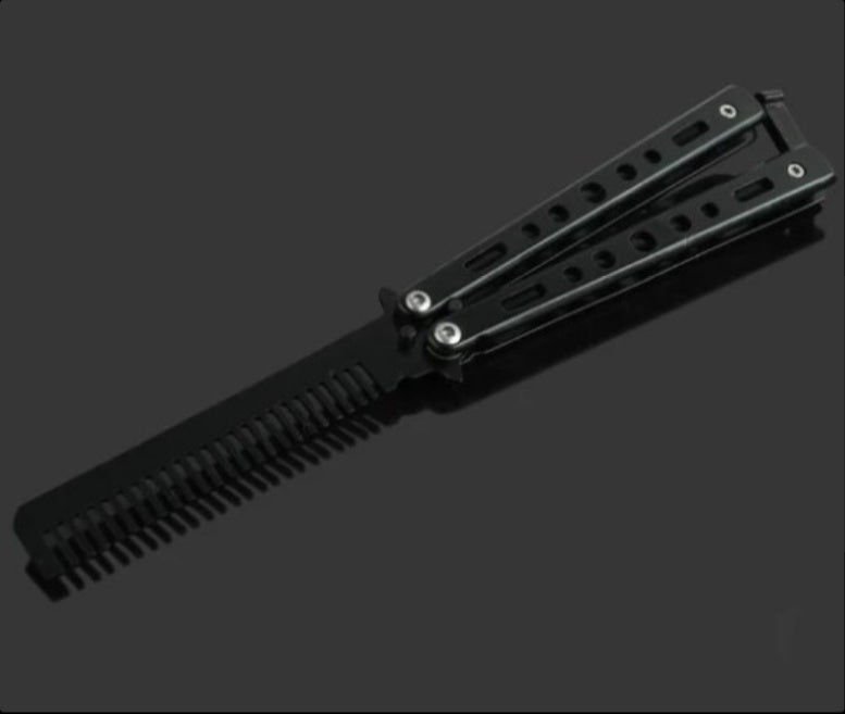 Metal folding stainless steel hair oil hair comb