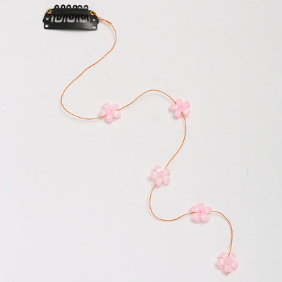 Korean Style Crystal Flower Streamline Hairpin