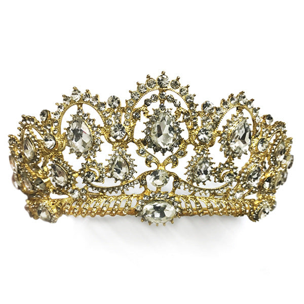 Bridal Rhinestone Wedding Big Crown Headband