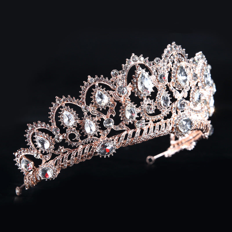 Bridal Rhinestone Wedding Big Crown Headband