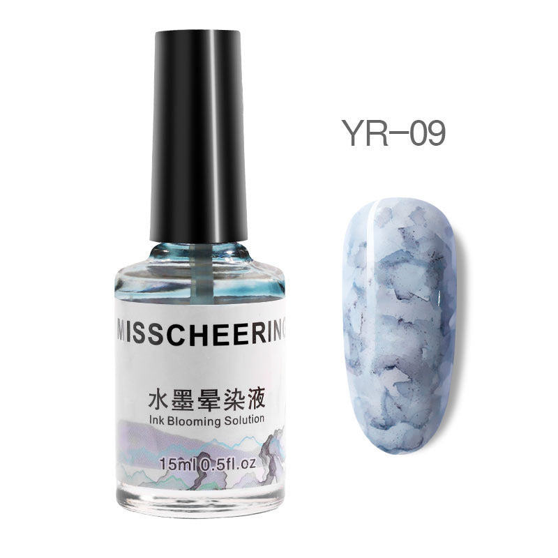 Misscheering Nail Polish Gel Varnish Watercolor Ink Gradient Marble Patte