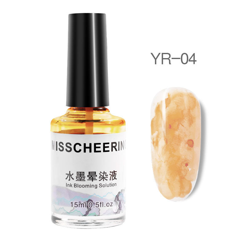 Misscheering Nail Polish Gel Varnish Watercolor Ink Gradient Marble Patte