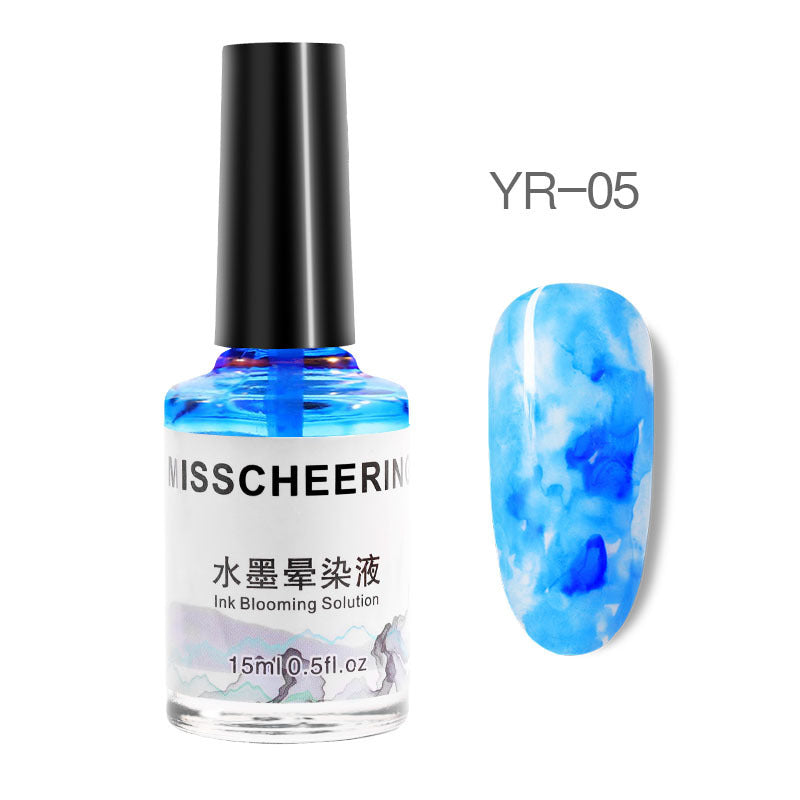 Misscheering Nail Polish Gel Varnish Watercolor Ink Gradient Marble Patte