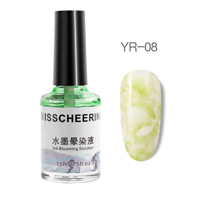 Misscheering Nail Polish Gel Varnish Watercolor Ink Gradient Marble Patte