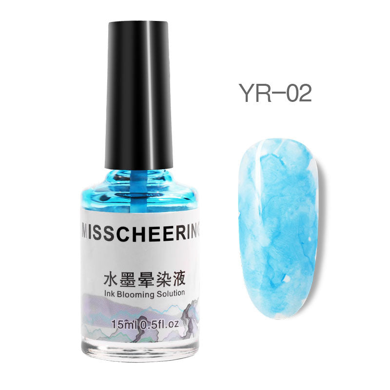 Misscheering Nail Polish Gel Varnish Watercolor Ink Gradient Marble Patte