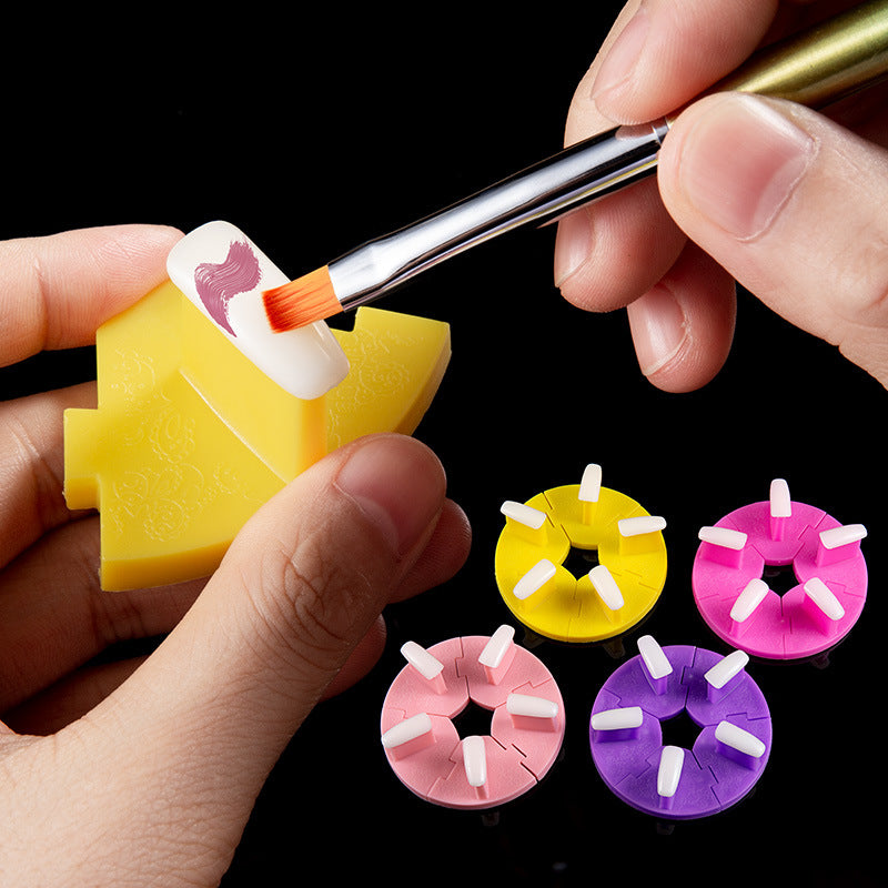 Nail Practice Tool Lotus Seat Detachable Nail Practice Rack