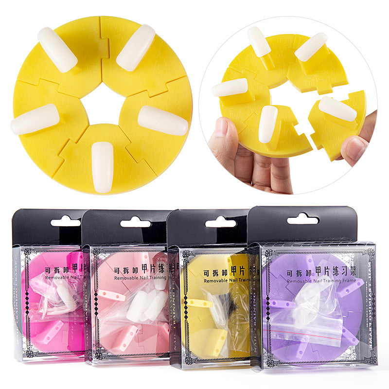 Nail Practice Tool Lotus Seat Detachable Nail Practice Rack