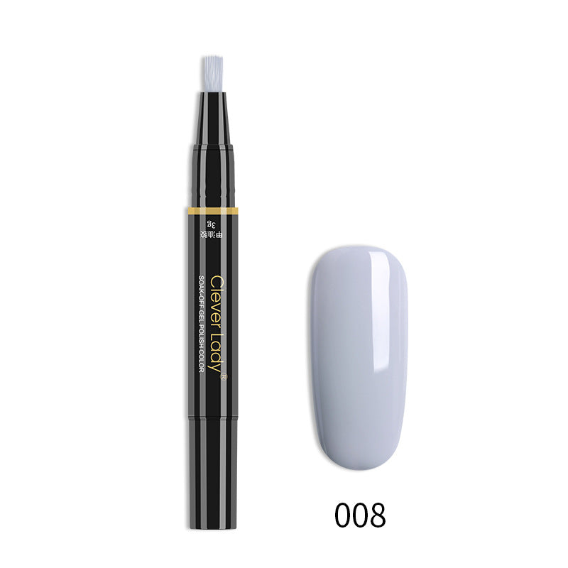 Clever Lady New Style Nail Polish One-Step Glue Nail Polish Glue Three-In-One Nail Polish Pen One-Step Nail Glue