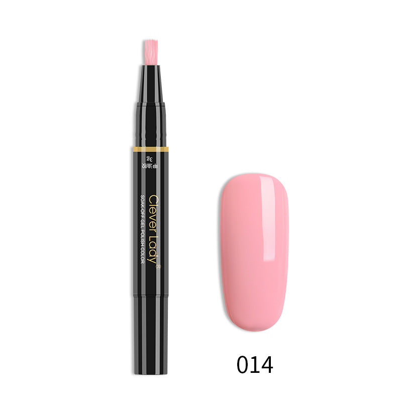 Clever Lady New Style Nail Polish One-Step Glue Nail Polish Glue Three-In-One Nail Polish Pen One-Step Nail Glue