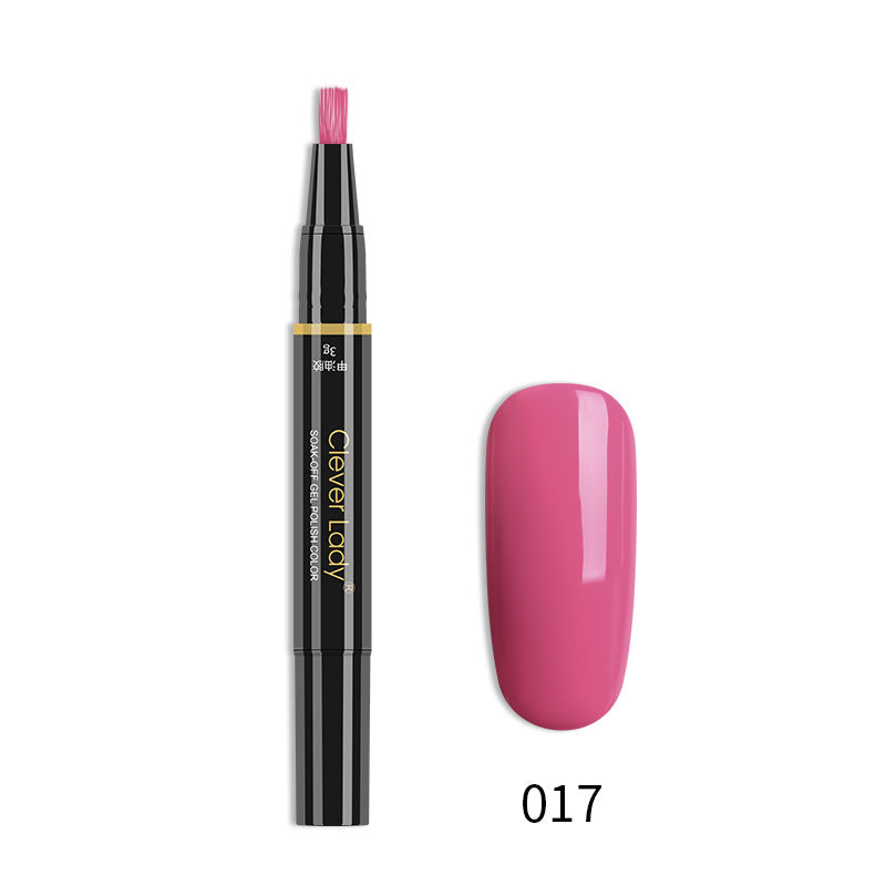 Clever Lady New Style Nail Polish One-Step Glue Nail Polish Glue Three-In-One Nail Polish Pen One-Step Nail Glue