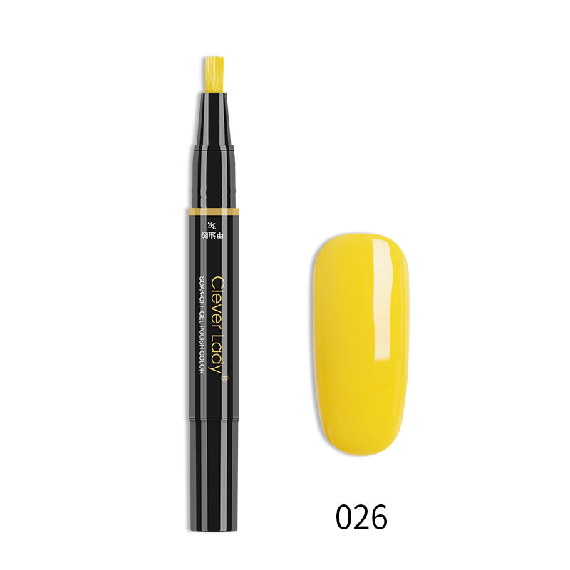 Clever Lady New Style Nail Polish One-Step Glue Nail Polish Glue Three-In-One Nail Polish Pen One-Step Nail Glue