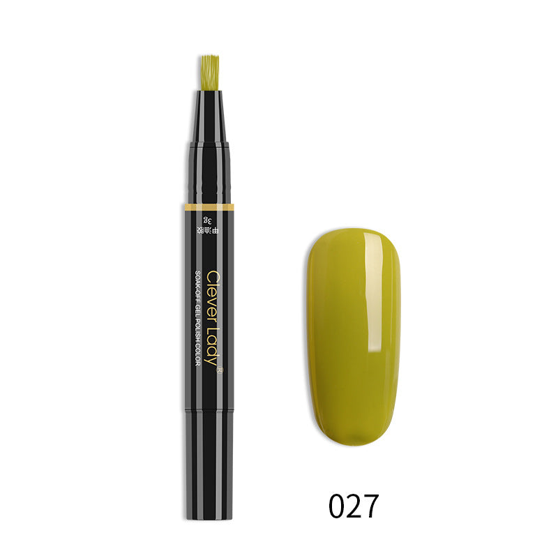 Clever Lady New Style Nail Polish One-Step Glue Nail Polish Glue Three-In-One Nail Polish Pen One-Step Nail Glue