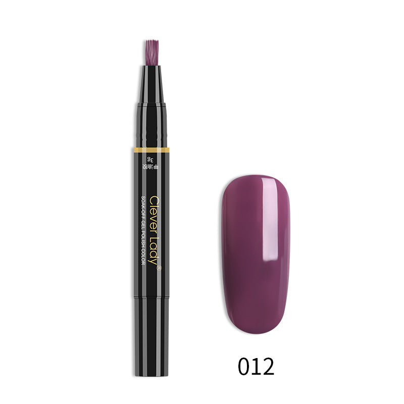 Clever Lady New Style Nail Polish One-Step Glue Nail Polish Glue Three-In-One Nail Polish Pen One-Step Nail Glue