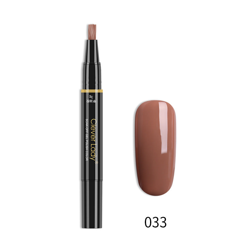 Clever Lady New Style Nail Polish One-Step Glue Nail Polish Glue Three-In-One Nail Polish Pen One-Step Nail Glue