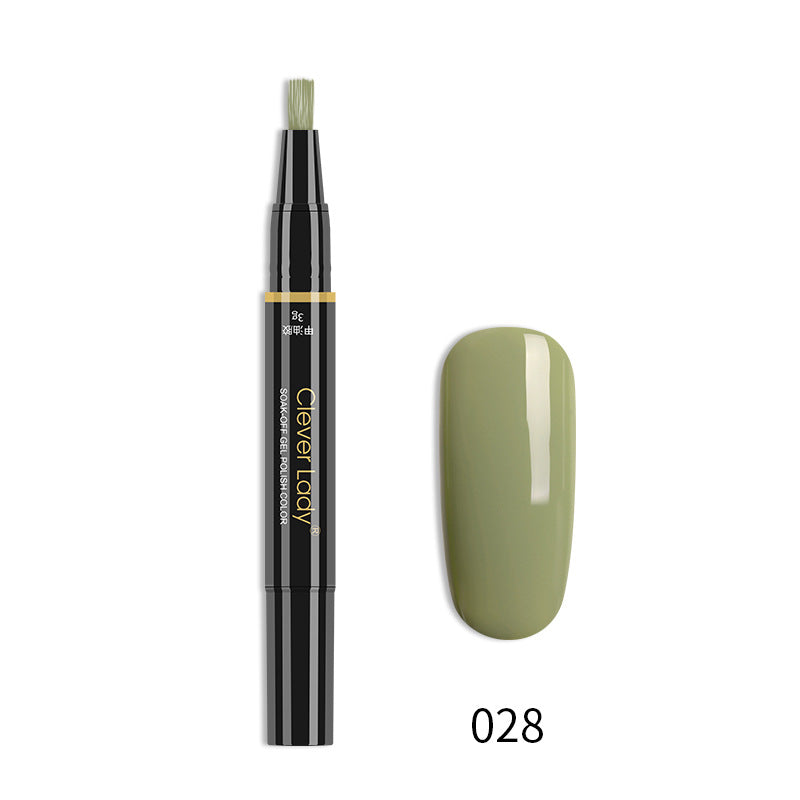Clever Lady New Style Nail Polish One-Step Glue Nail Polish Glue Three-In-One Nail Polish Pen One-Step Nail Glue