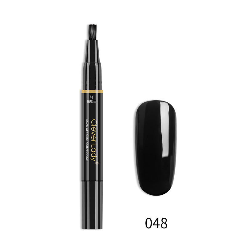 Clever Lady New Style Nail Polish One-Step Glue Nail Polish Glue Three-In-One Nail Polish Pen One-Step Nail Glue