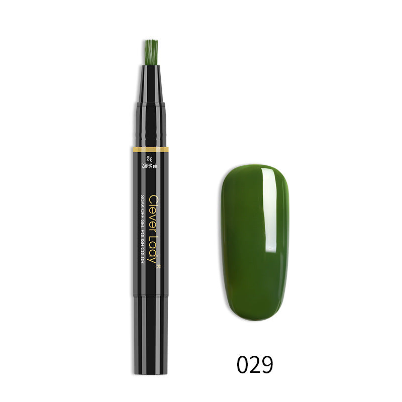 Clever Lady New Style Nail Polish One-Step Glue Nail Polish Glue Three-In-One Nail Polish Pen One-Step Nail Glue