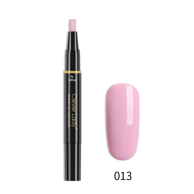 Clever Lady New Style Nail Polish One-Step Glue Nail Polish Glue Three-In-One Nail Polish Pen One-Step Nail Glue