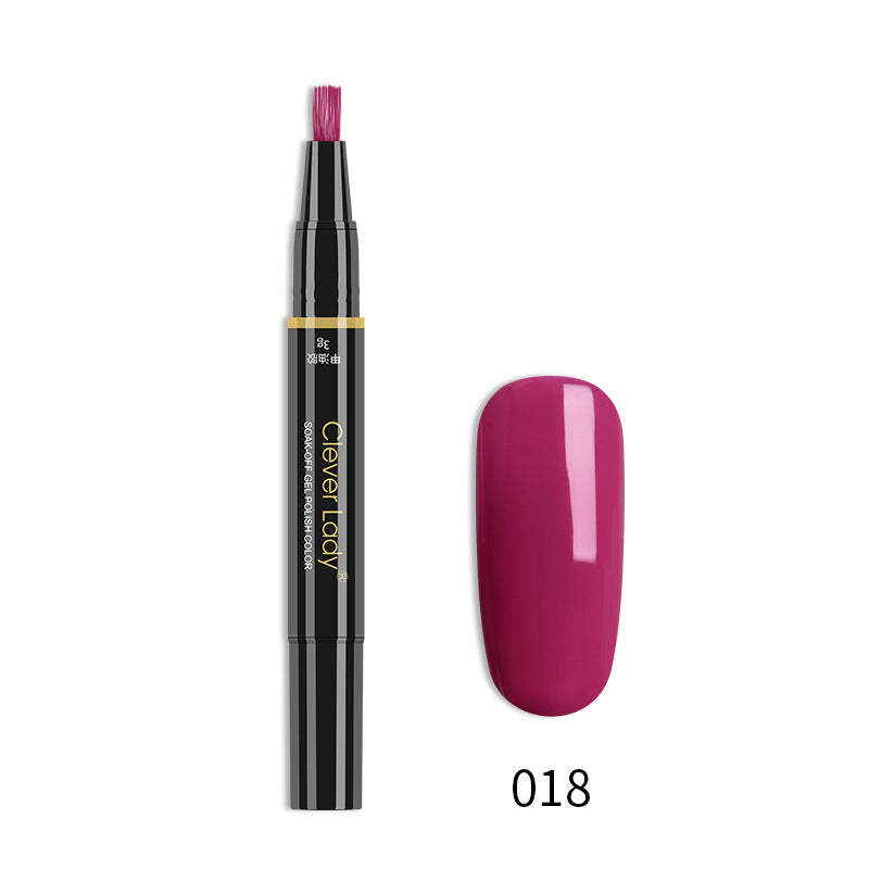 Clever Lady New Style Nail Polish One-Step Glue Nail Polish Glue Three-In-One Nail Polish Pen One-Step Nail Glue