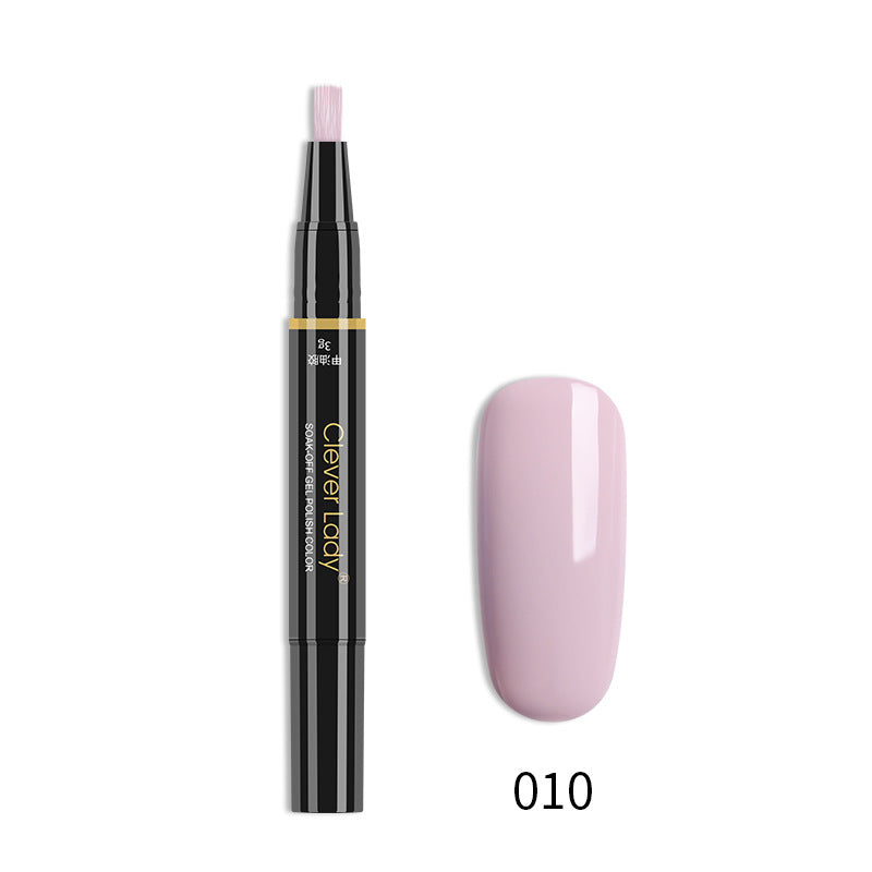 Clever Lady New Style Nail Polish One-Step Glue Nail Polish Glue Three-In-One Nail Polish Pen One-Step Nail Glue