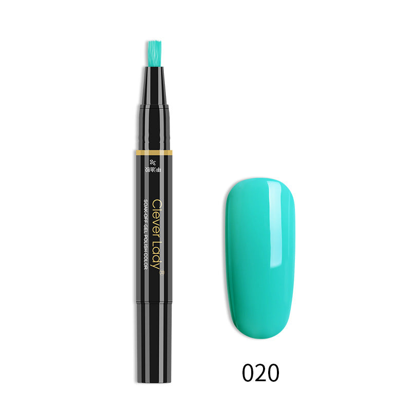 Clever Lady New Style Nail Polish One-Step Glue Nail Polish Glue Three-In-One Nail Polish Pen One-Step Nail Glue