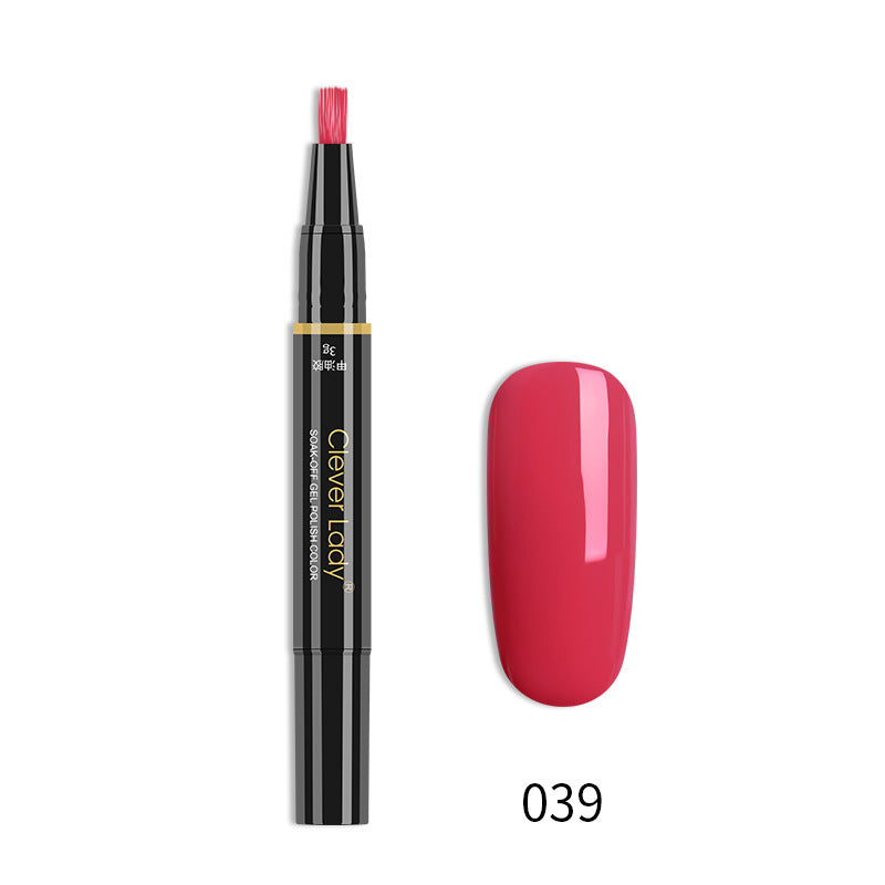 Clever Lady New Style Nail Polish One-Step Glue Nail Polish Glue Three-In-One Nail Polish Pen One-Step Nail Glue