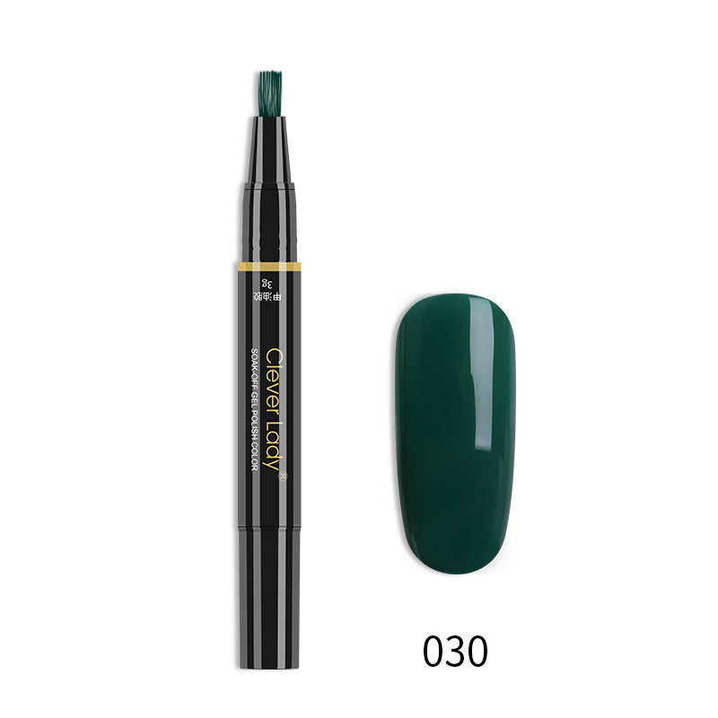 Clever Lady New Style Nail Polish One-Step Glue Nail Polish Glue Three-In-One Nail Polish Pen One-Step Nail Glue