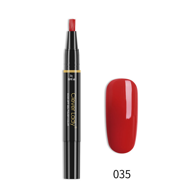 Clever Lady New Style Nail Polish One-Step Glue Nail Polish Glue Three-In-One Nail Polish Pen One-Step Nail Glue