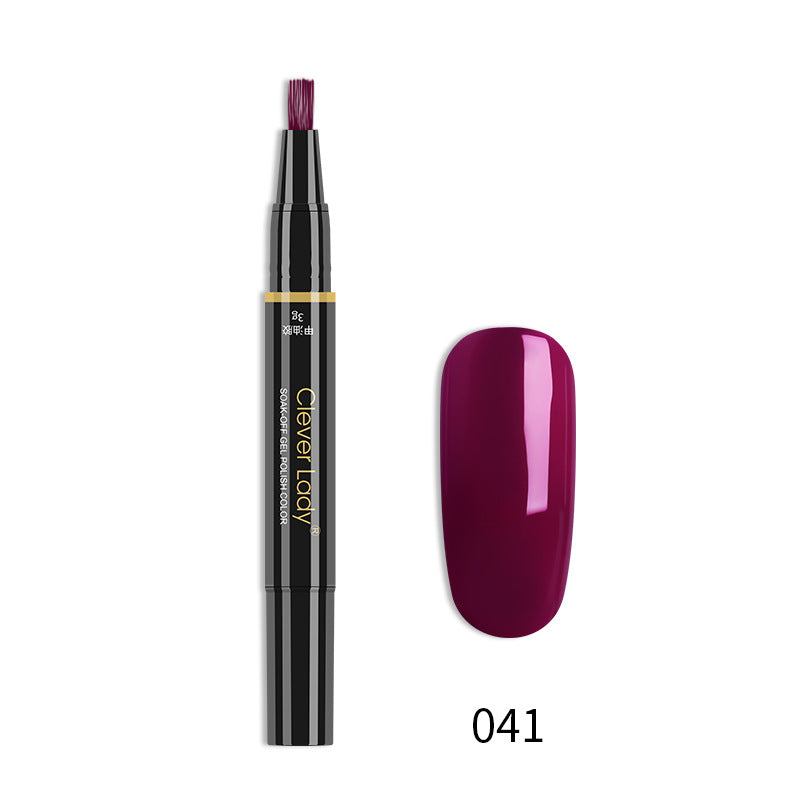 Clever Lady New Style Nail Polish One-Step Glue Nail Polish Glue Three-In-One Nail Polish Pen One-Step Nail Glue