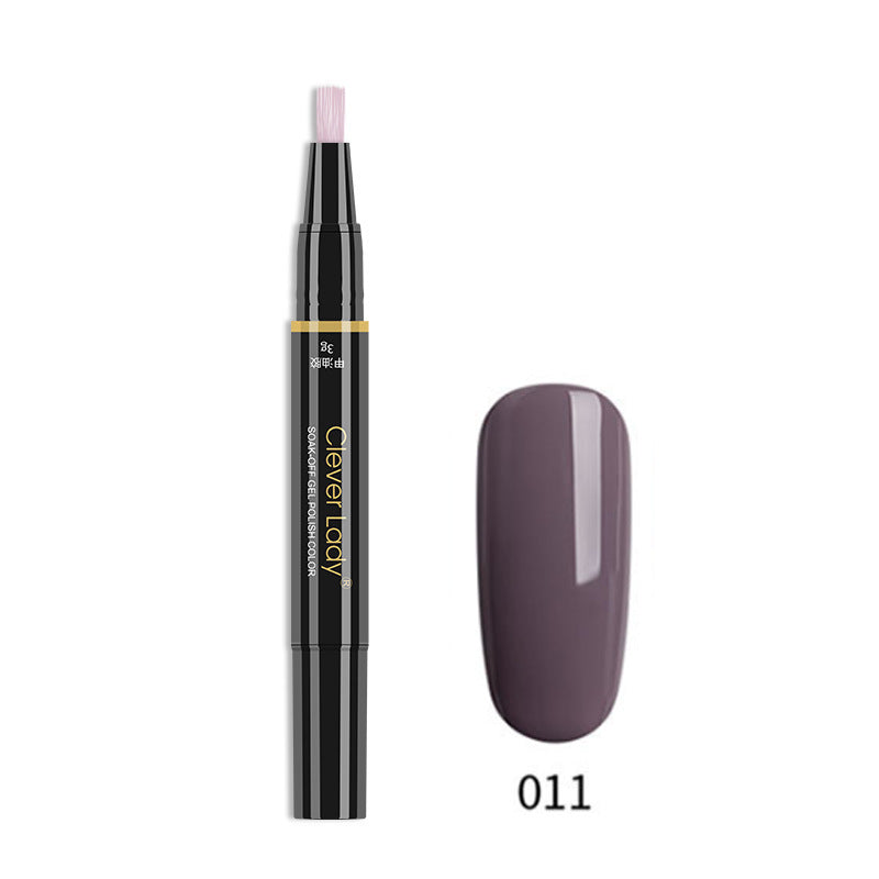 Clever Lady New Style Nail Polish One-Step Glue Nail Polish Glue Three-In-One Nail Polish Pen One-Step Nail Glue