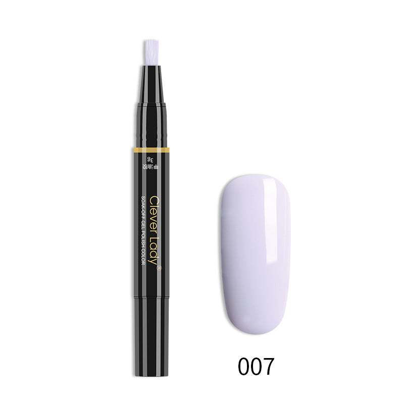 Clever Lady New Style Nail Polish One-Step Glue Nail Polish Glue Three-In-One Nail Polish Pen One-Step Nail Glue