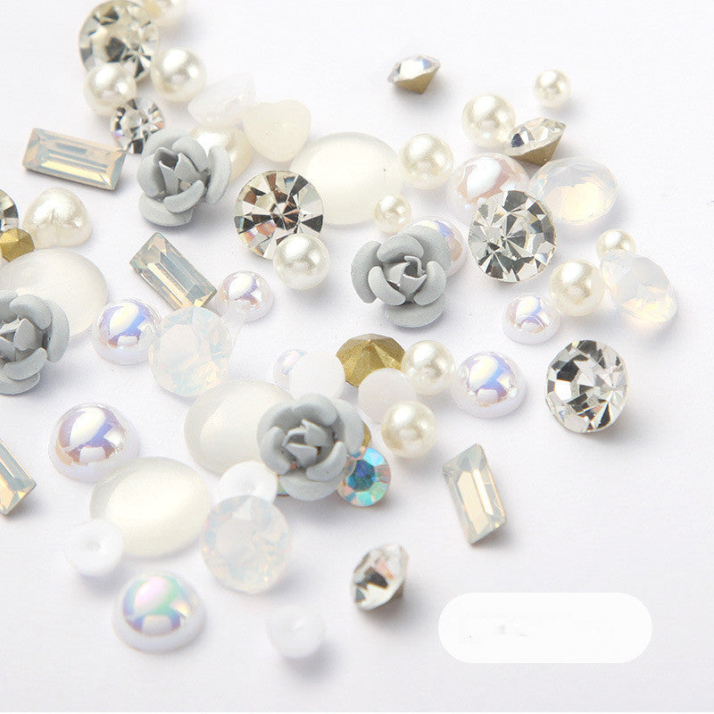 3D Nail Rhinestones Rose Jewelry Diamond DIY Gems Charming Mix Crystal Nail Art Decorations Gel Glitter Nail Accessories