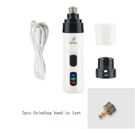 Smehnser Pet Nail Polisher Electric Manicure Usb Charging Nail Clippers Cat Teddy Nail Scissors Cleaning Supplies