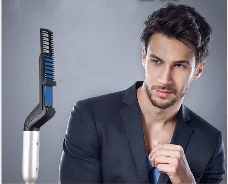 Korean Men'S Oil Head Hairdressing Comb New Style Men'S And Women'S Straight Hair Comb Styling Comb Electric Hairdresser