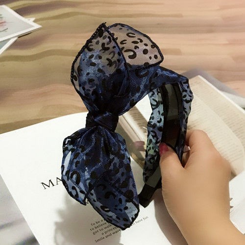 Headdress Fine Mesh Hairpin Broad Border Bow Tie Headband Lace Japan And South Korea Toothed Hairband Hair Hole Adult
