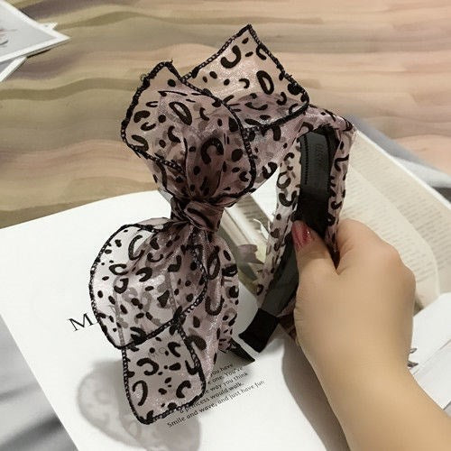 Headdress Fine Mesh Hairpin Broad Border Bow Tie Headband Lace Japan And South Korea Toothed Hairband Hair Hole Adult