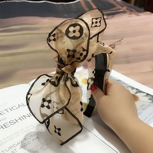 Headdress Fine Mesh Hairpin Broad Border Bow Tie Headband Lace Japan And South Korea Toothed Hairband Hair Hole Adult