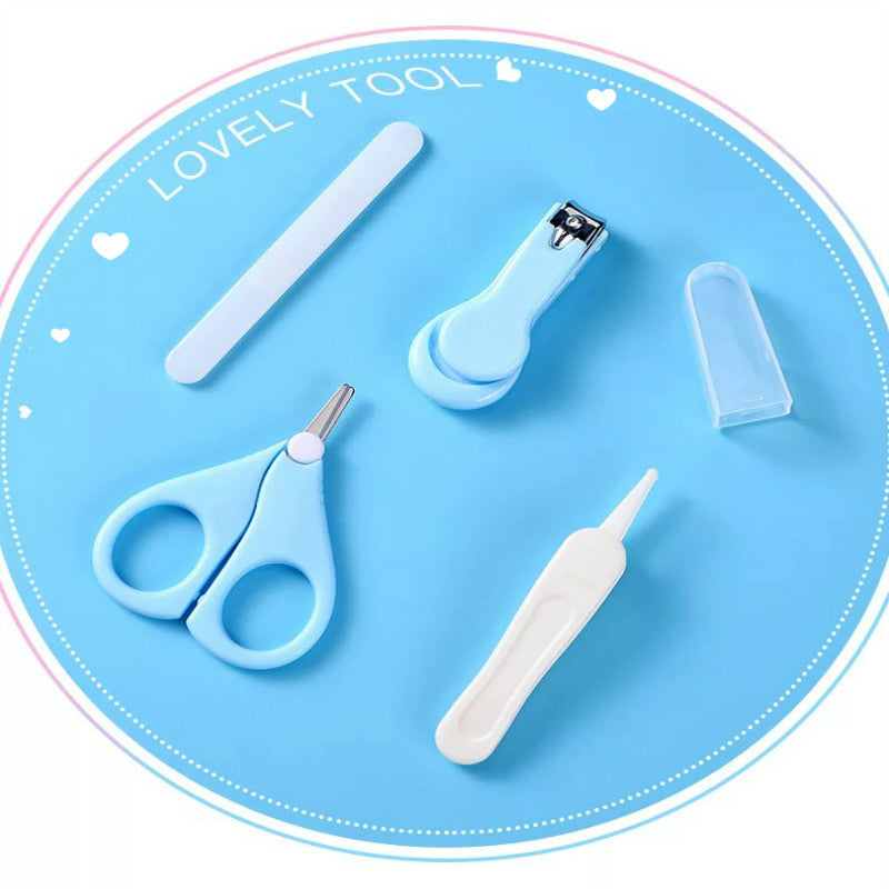 Lovely Tool Baby Nail File Combination Set Baby Nail Clipper Four-Piece Set Baby Safety Nail Clipper