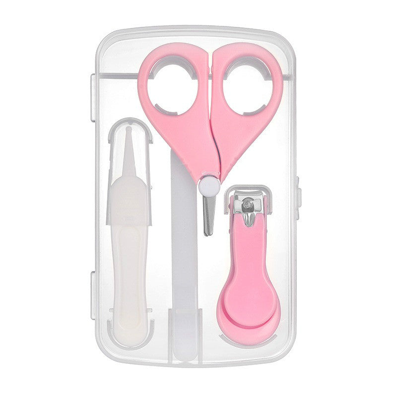 Lovely Tool Baby Nail File Combination Set Baby Nail Clipper Four-Piece Set Baby Safety Nail Clipper